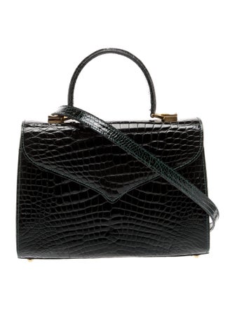 Lana Marks Alligator Top Handle Bag