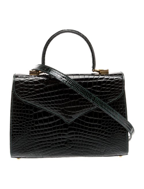 Lana Marks Alligator Top Handle Bag