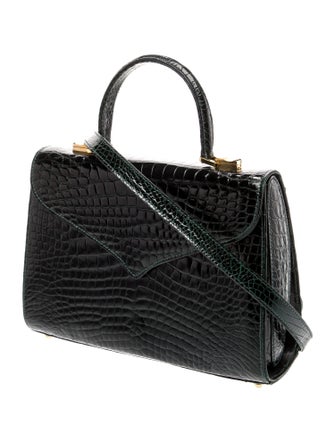 Lana Marks Alligator Top Handle Bag