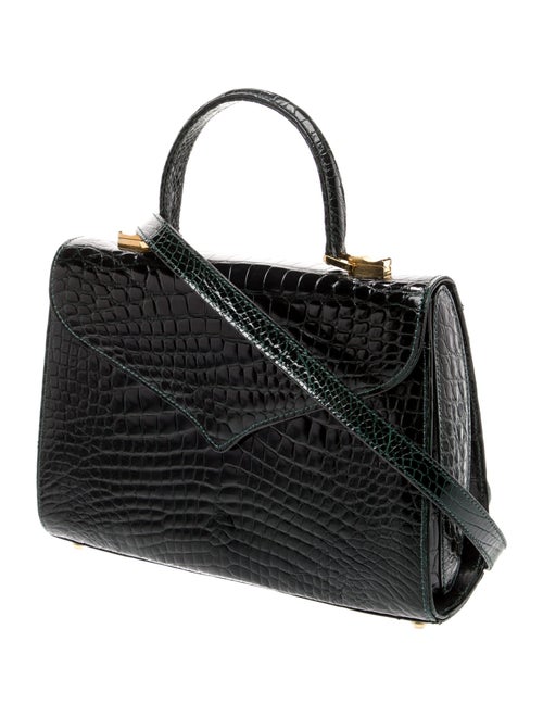 Lana Marks Alligator Top Handle Bag