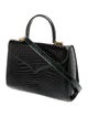 Lana Marks Alligator Top Handle Bag