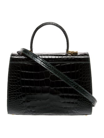 Lana Marks Alligator Top Handle Bag