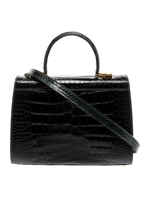 Lana Marks Alligator Top Handle Bag