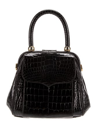 Lana Marks Alligator Top Handle Bag
