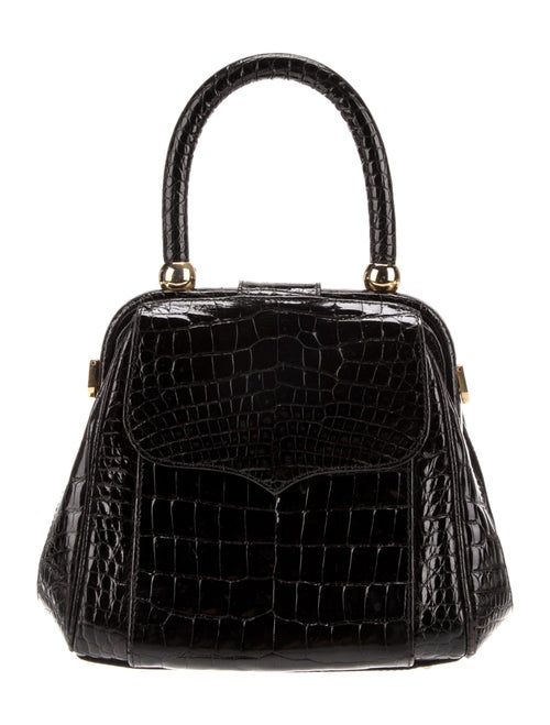 Lana Marks Alligator Top Handle Bag
