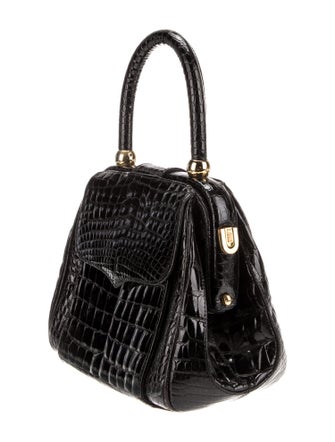 Lana Marks Alligator Top Handle Bag