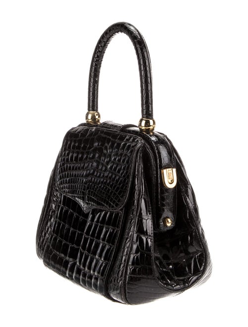Lana Marks Alligator Top Handle Bag
