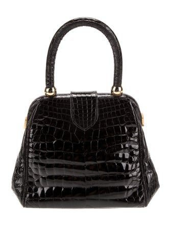 Lana Marks Alligator Top Handle Bag