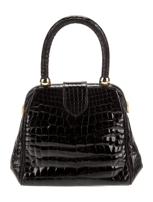 Lana Marks Alligator Top Handle Bag
