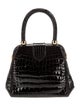 Lana Marks Alligator Top Handle Bag
