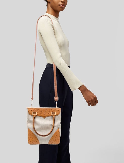 Lana Marks Canvas Top Handle Bag