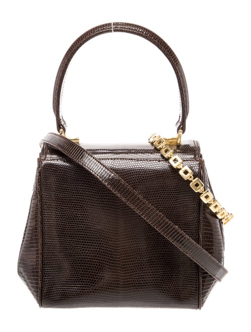 Lana Marks Lizard Top Handle Bag
