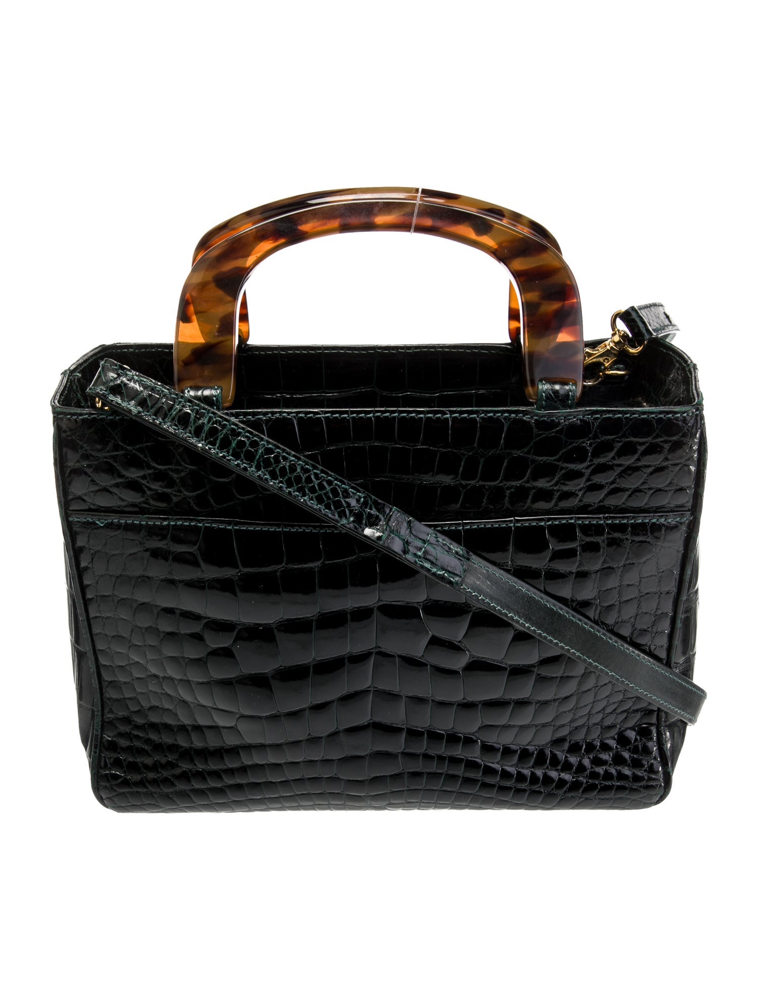 Lana Marks Alligator Crossbody Bag
