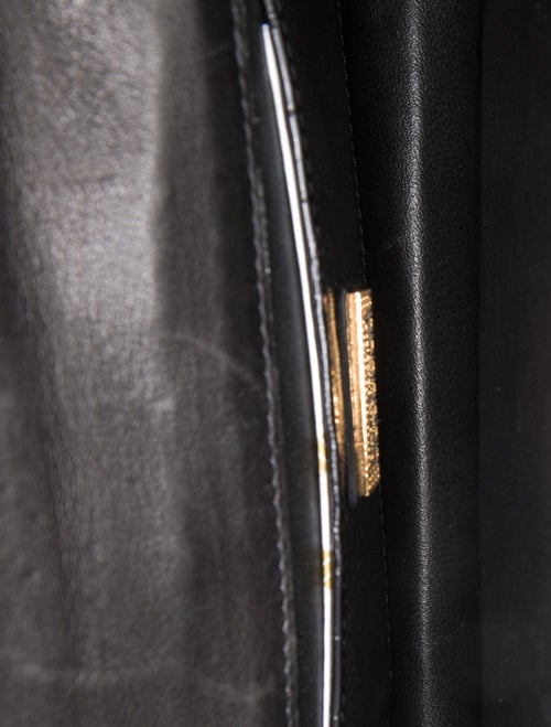 Lana Marks Embossed Leather Messenger Bag