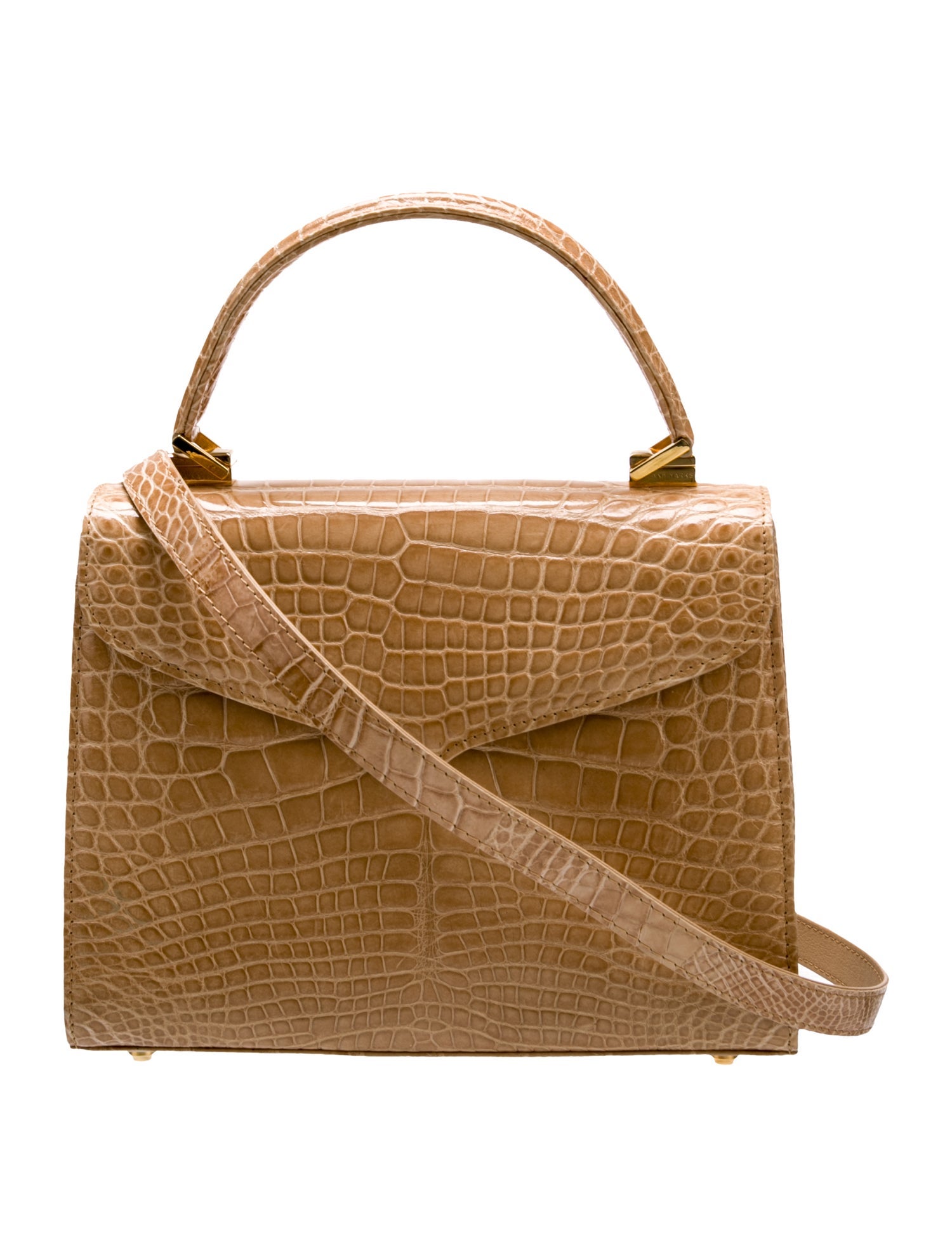 Lana Marks Crocodile Top Handle Bag
