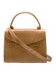 Lana Marks Crocodile Top Handle Bag