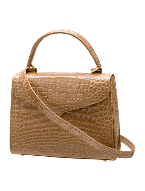 Lana Marks Crocodile Top Handle Bag