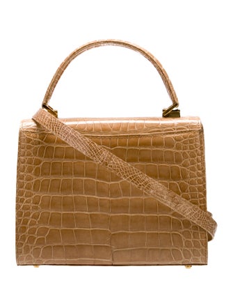 Lana Marks Crocodile Top Handle Bag