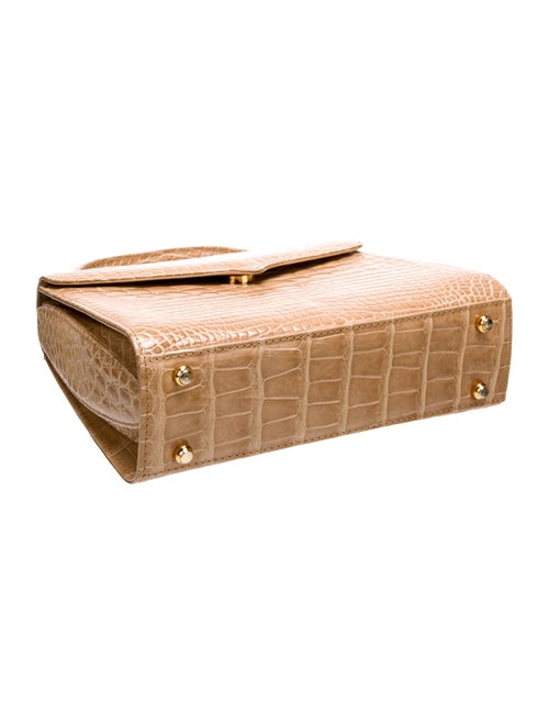 Lana Marks Crocodile Top Handle Bag