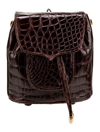 Lana Marks Embossed Leather Backpack