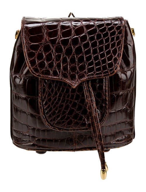 Lana Marks Embossed Leather Backpack