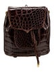 Lana Marks Embossed Leather Backpack