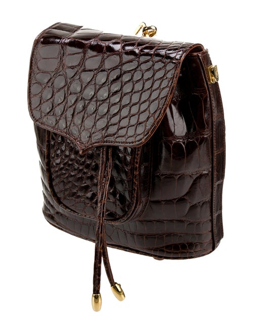 Lana Marks Embossed Leather Backpack