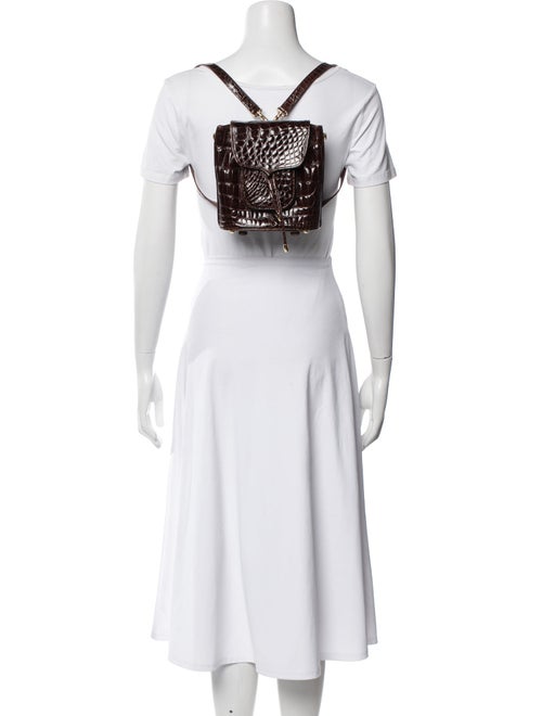 Lana Marks Embossed Leather Backpack