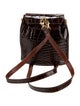 Lana Marks Embossed Leather Backpack