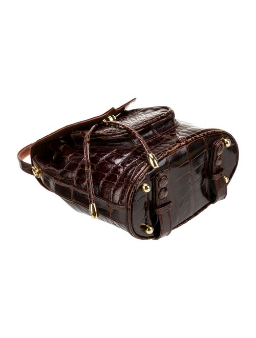 Lana Marks Embossed Leather Backpack