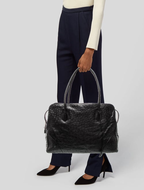 Lana Marks Ostrich Tote