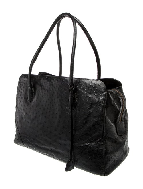Lana Marks Ostrich Tote