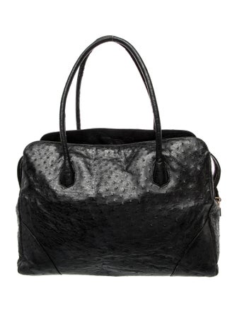 Lana Marks Ostrich Tote