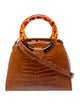 Lana Marks Alligator Top Handle Bag