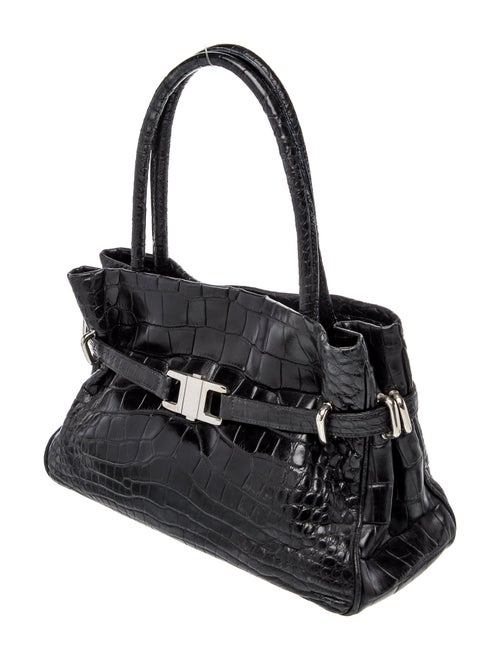 Lana Marks Crocodile Top Handle Bag