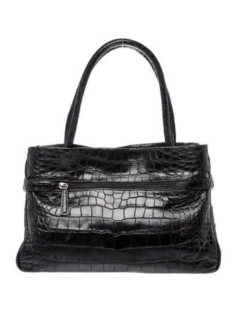 Lana Marks Crocodile Top Handle Bag