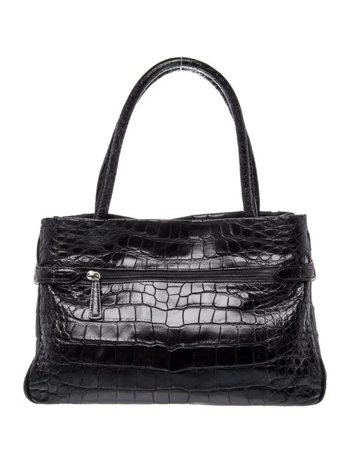 Lana Marks Crocodile Top Handle Bag