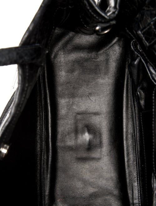 Lana Marks Crocodile Top Handle Bag