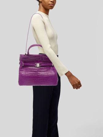 Lana Marks Crocodile Crossbody Bag