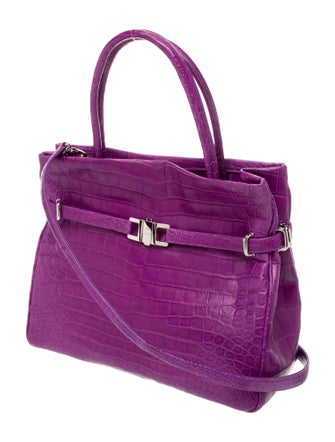 Lana Marks Crocodile Crossbody Bag