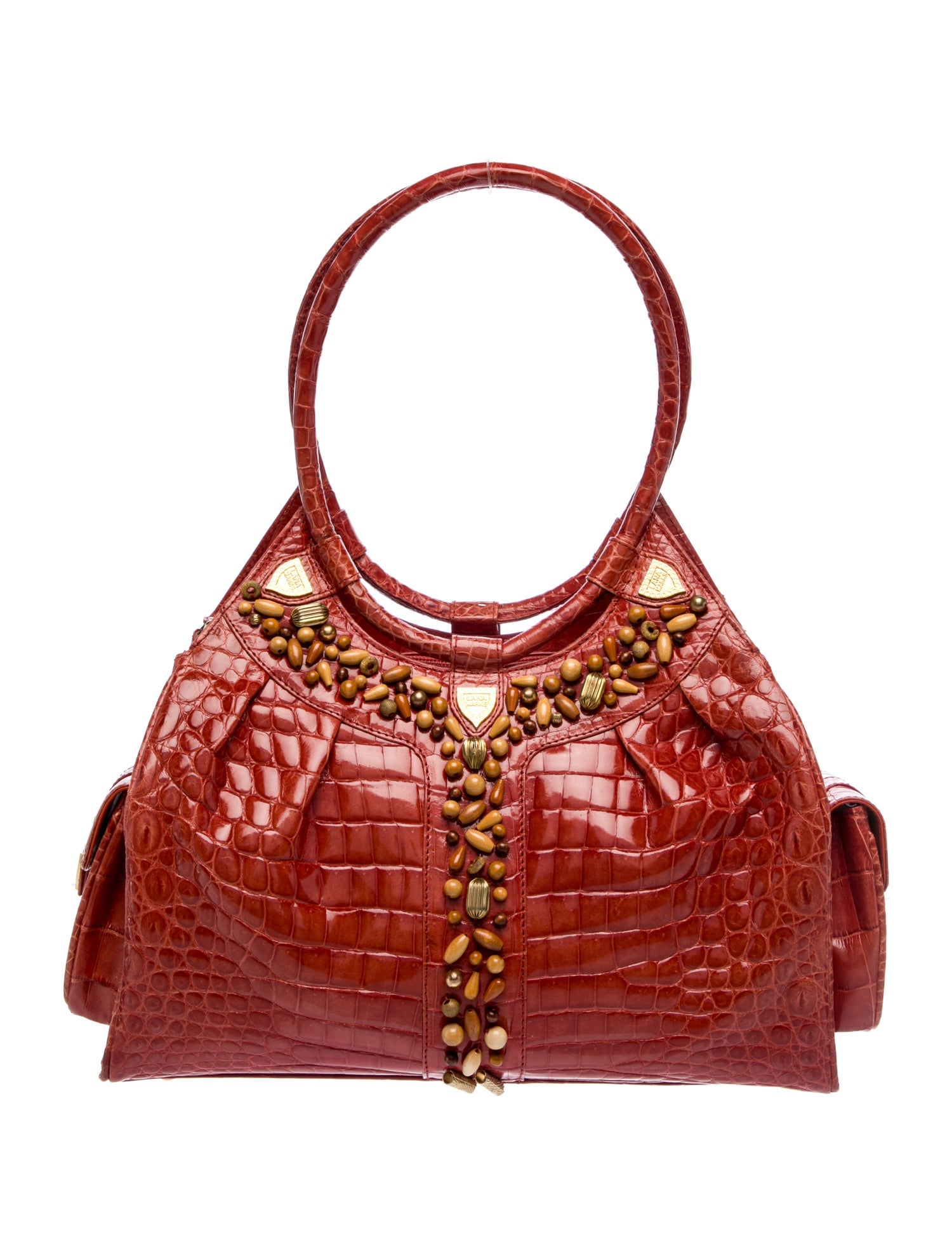 Lana Marks Crocodile Shoulder Bag