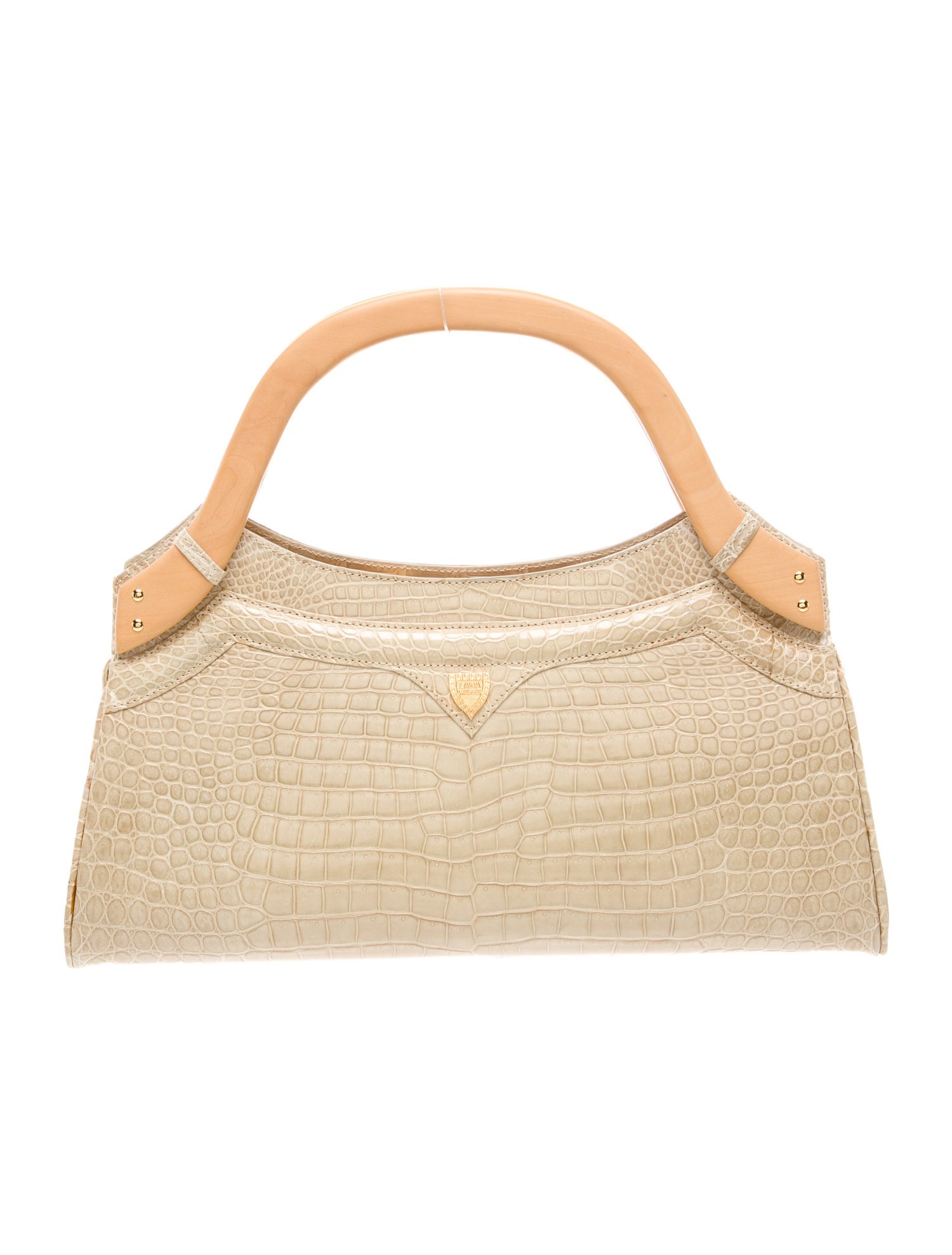Lana Marks Crocodile Top Handle Bag