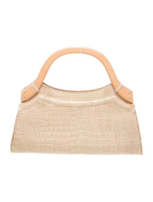 Lana Marks Crocodile Top Handle Bag