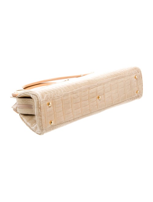 Lana Marks Crocodile Top Handle Bag