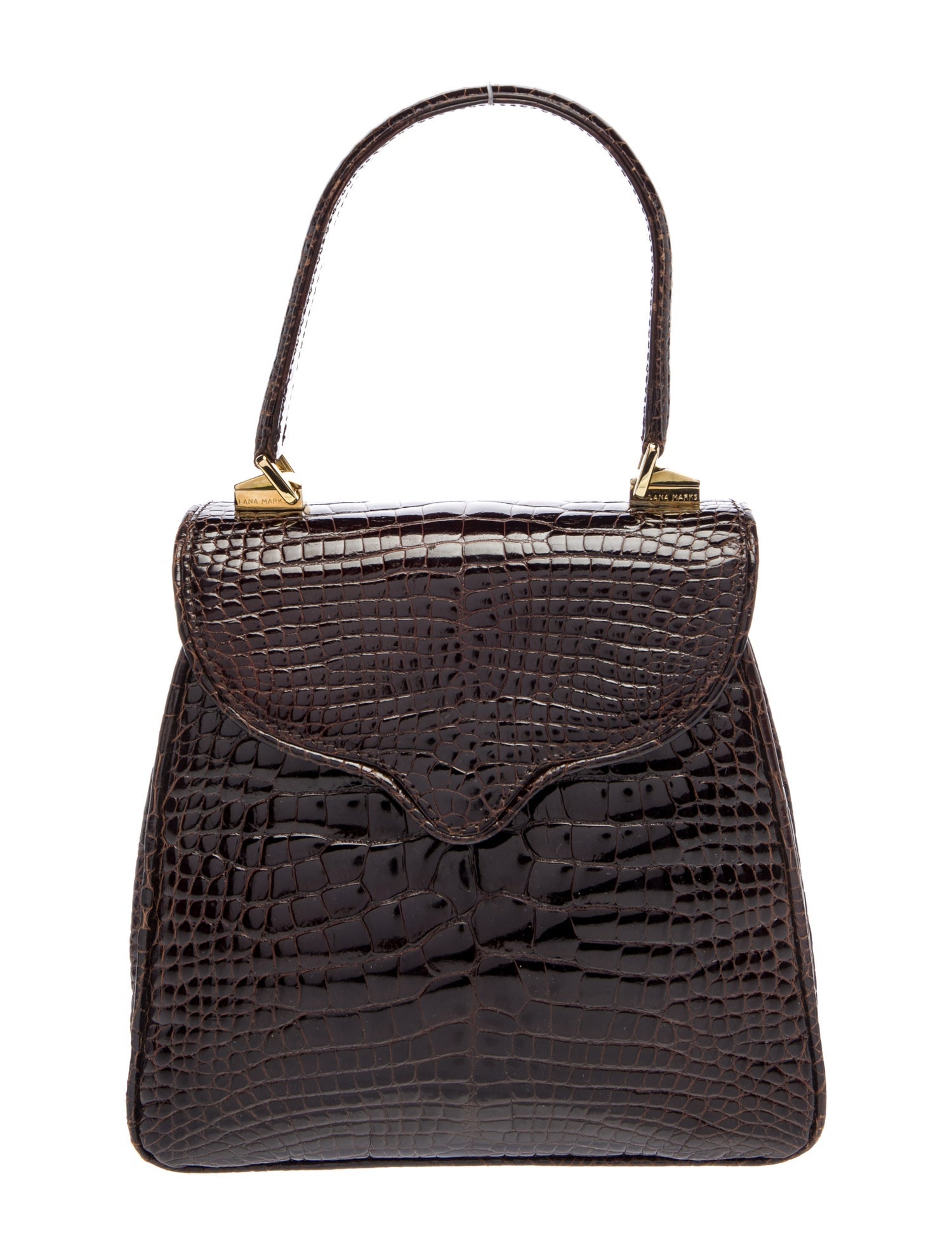 Lana Marks Alligator Top Handle Bag