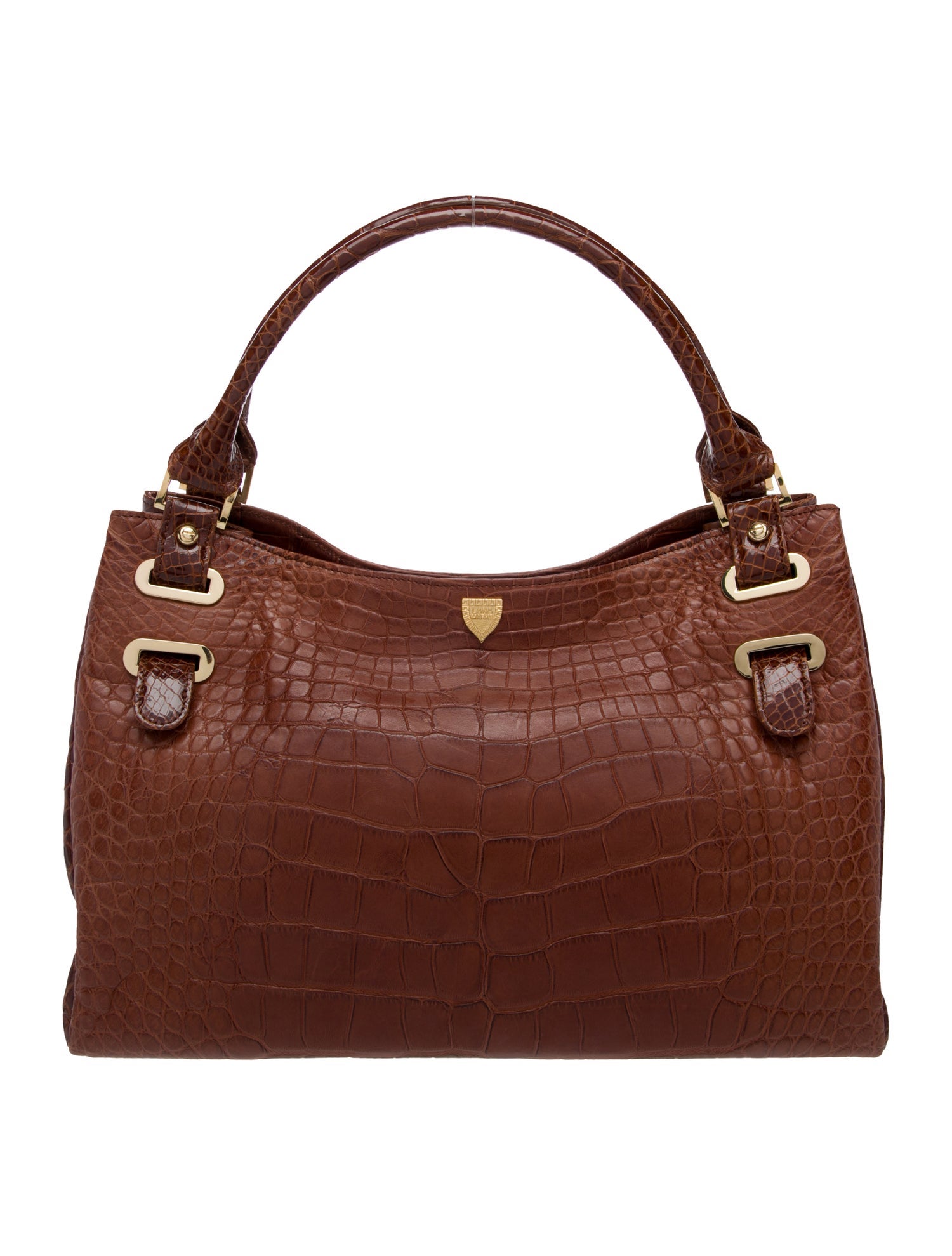 Lana Marks Crocodile Top Handle Bag