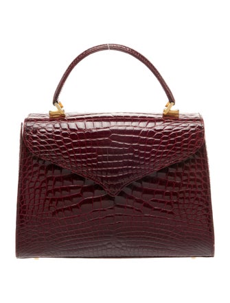 Lana Marks Embossed Leather Top Handle Bag