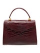 Lana Marks Embossed Leather Top Handle Bag