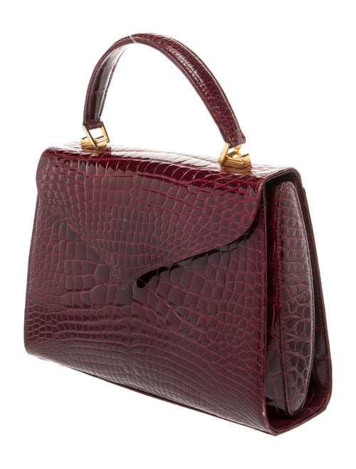 Lana Marks Embossed Leather Top Handle Bag