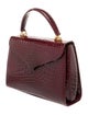 Lana Marks Embossed Leather Top Handle Bag